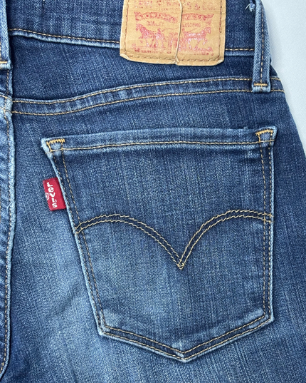 Levi’s 710 Super Skinny Dark Blue Stretch Denim Jeans