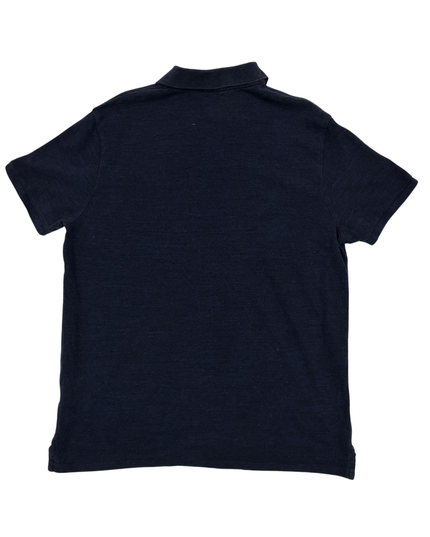 Ralph Lauren Custom Slim Fit Navy Blue Piqué Polo Shirt - L