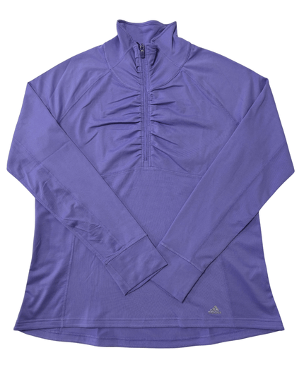 Adidas Climalite Lavender Quarter-Zip Performance Top