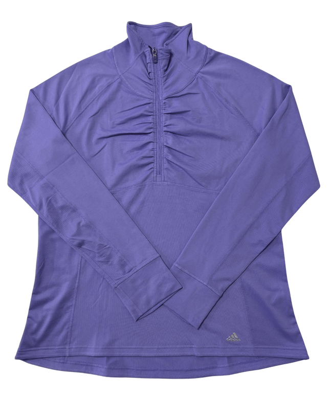 Adidas Climalite Lavender Quarter-Zip Performance Top