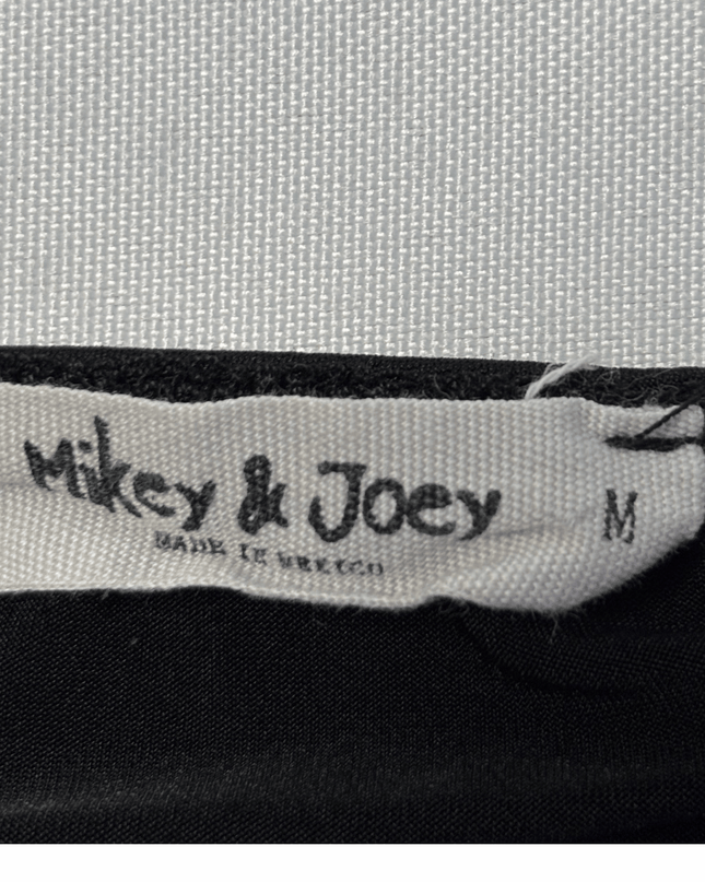 Mikey & Joey Classic Black Sleeveless Wrap Romper