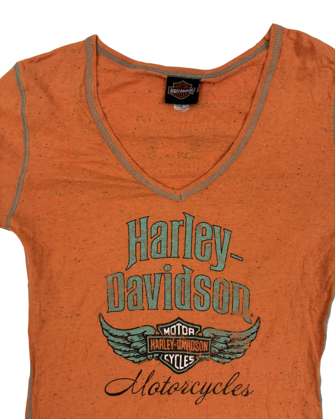 COLLECTIBLE Harley-Davidson Bald Eagle Marquette MI Burnt Orange T-Shirt - S