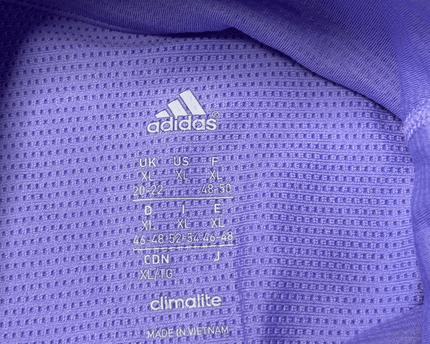 Adidas Climalite Lavender Quarter-Zip Performance Top