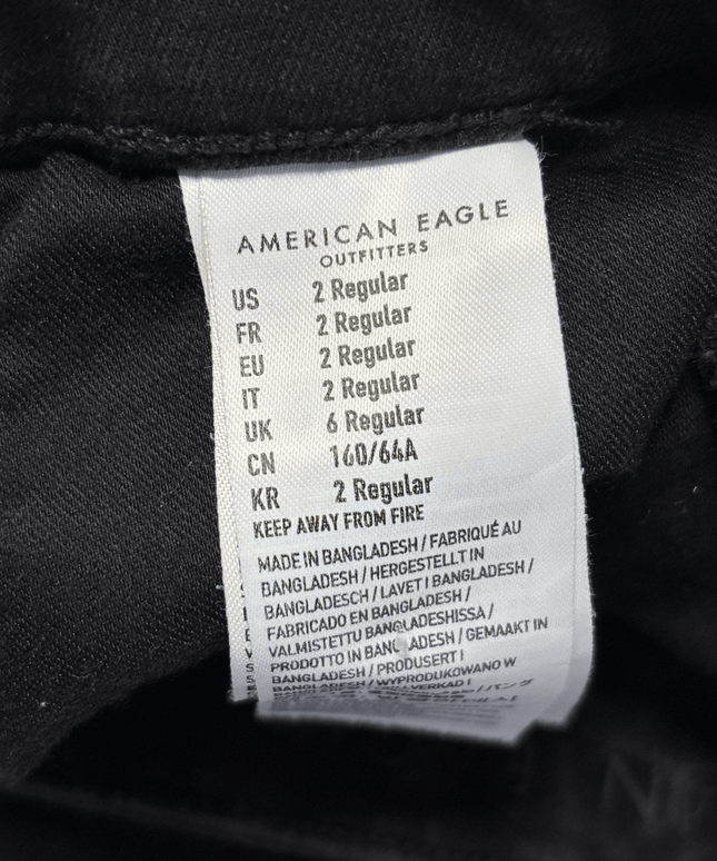 American Eagle Black The Dream High-Waisted Skinny Jeans