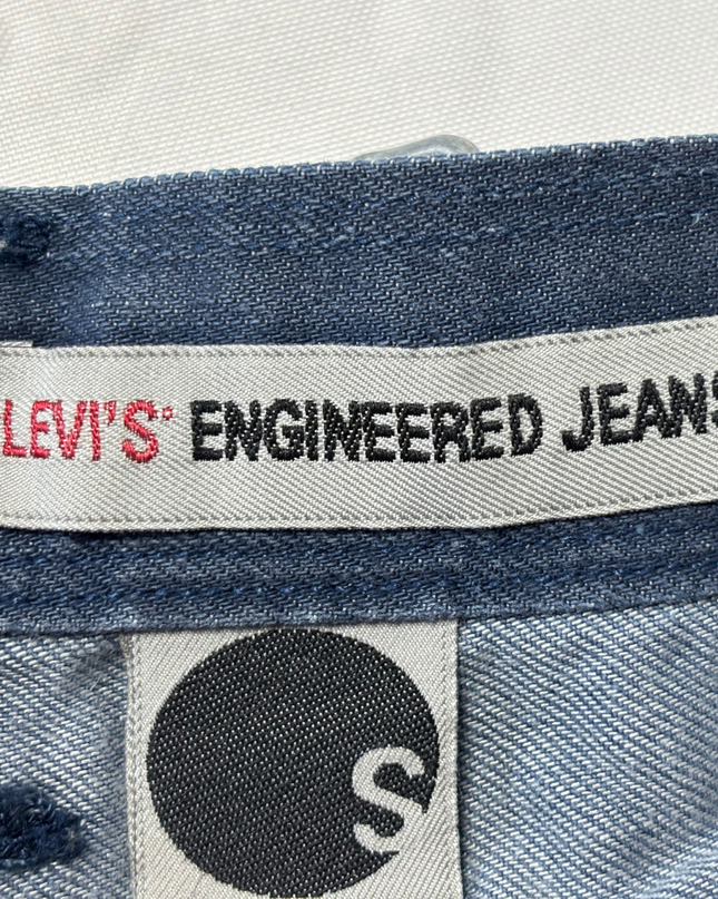 Levi's Engineered Jeans Dark Wash 3D Twisted Seam Denim Shorts