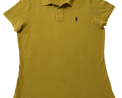 Ralph Lauren Skinny Fit Mustard Yellow Piqué Polo Shirt