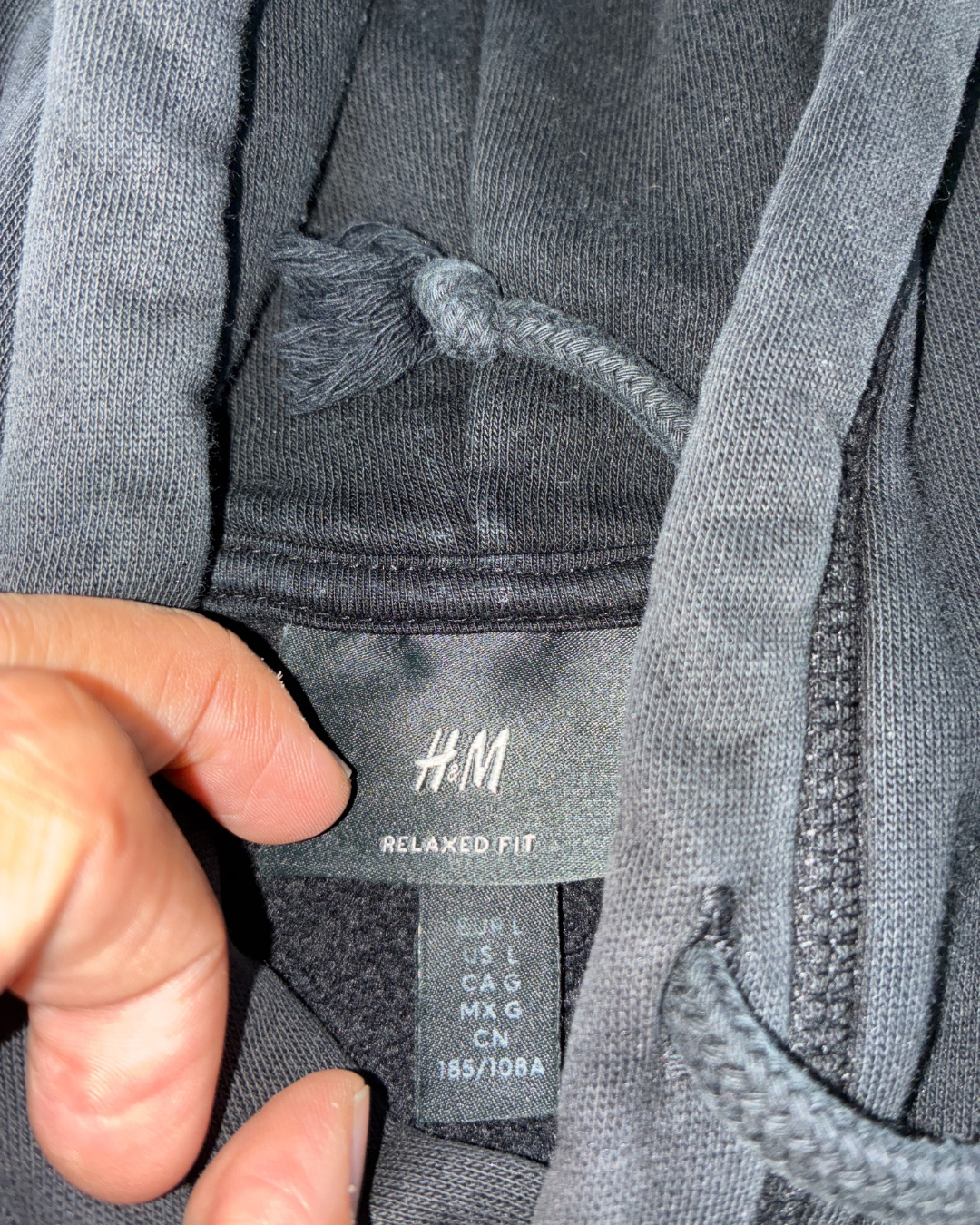 H&M Black Hoodie - XXL