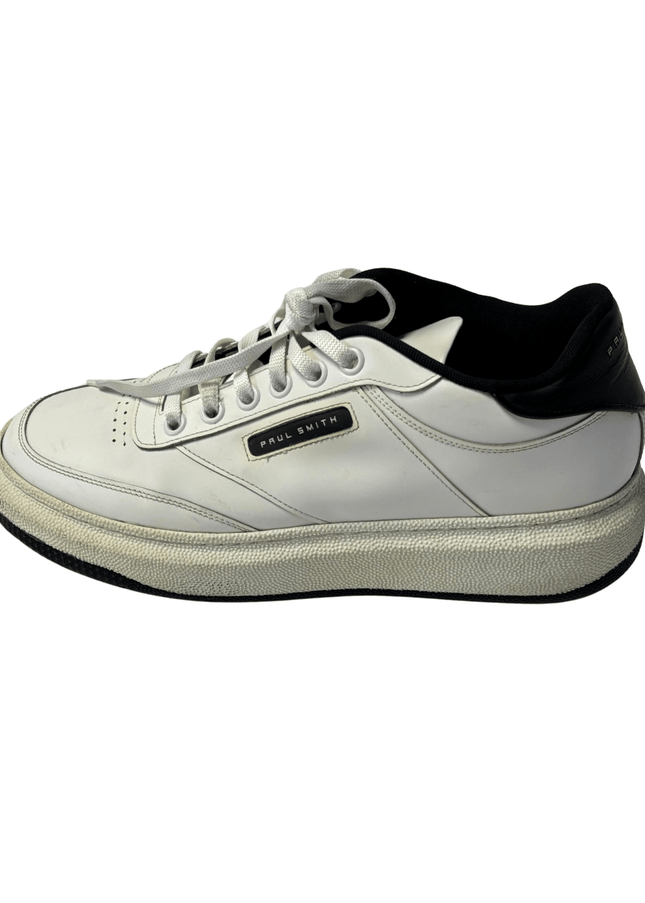 Paul Smith Hackney Leather Sneakers | White & Black