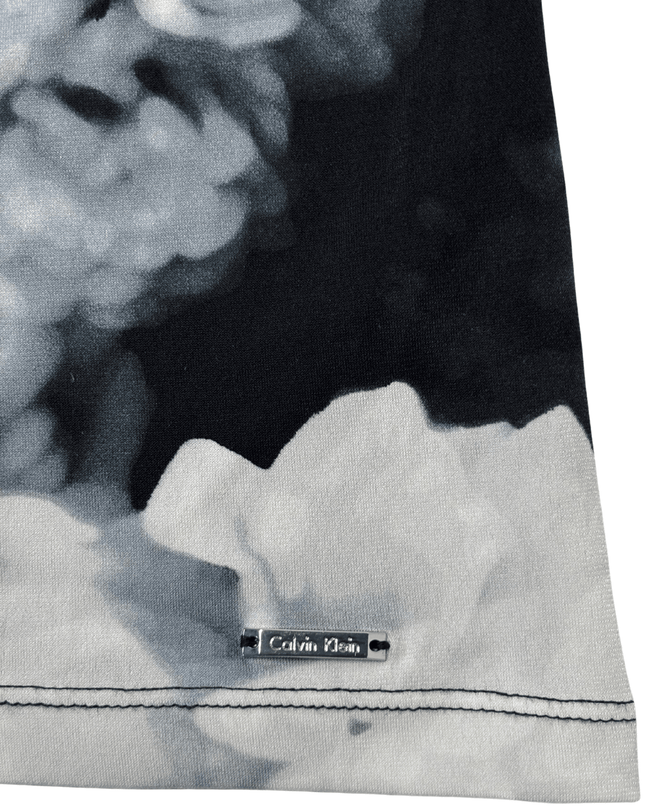 Calvin Klein Monochrome Floral Sleeveless Blouse Top