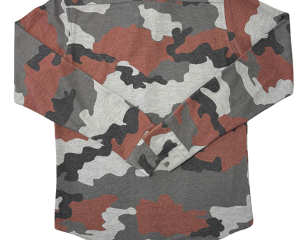 Lacoste Slim Fit Grey & Rust Camo Pattern Shirt