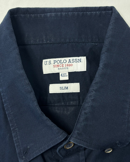 U.S. Polo Assn. Navy Blue Slim Fit Shirt