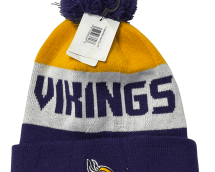 NFL Minnesota Vikings Colorblock Pom Beanie - With Tags