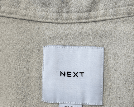 NEXT Textured Palm Tree Embroidered Short Sleeve Shirt