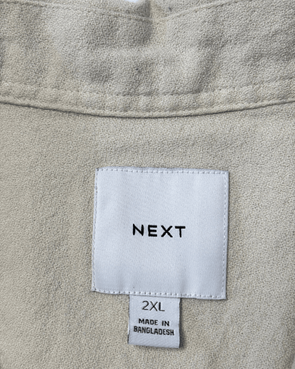 NEXT Textured Palm Tree Embroidered Short Sleeve Shirt