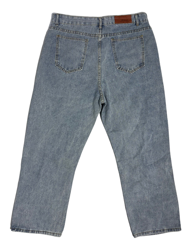 Party Print Tapered Jeans - Unisex Streetwear | Waist: 34 (W:XXL | M:L)