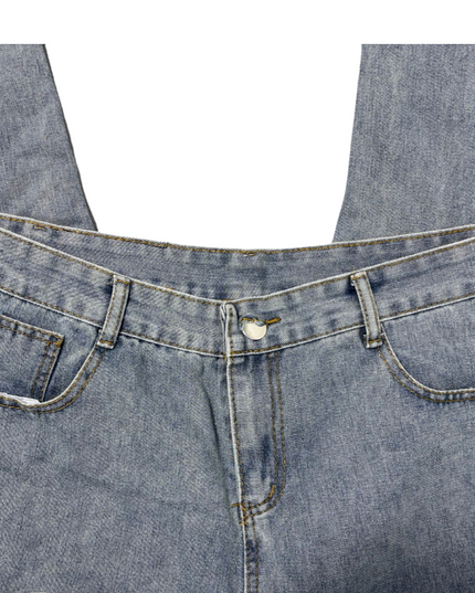 Party Print Tapered Jeans - Unisex Streetwear | Waist: 34 (W:XXL | M:L)