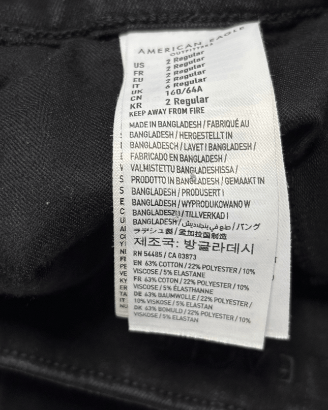 American Eagle Black The Dream High-Waisted Skinny Jeans