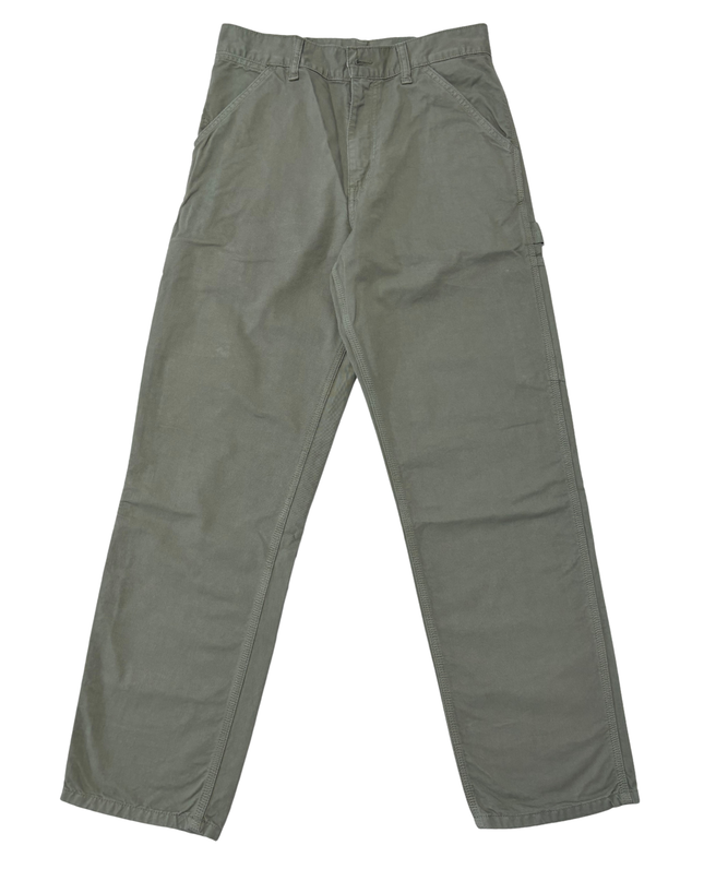 Carhartt WIP Single Knee Sage Green Canvas Workwear Pant