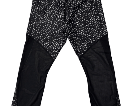 Juicy Couture Sport Black & White Leopard Print Performance Leggings
