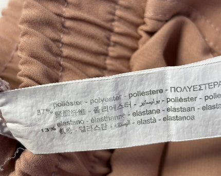 Zara Tan High-Waisted Cargo Utility Joggers
