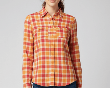 Aeropostale Neon Pink & Orange Long Sleeve Button Down Shirt.