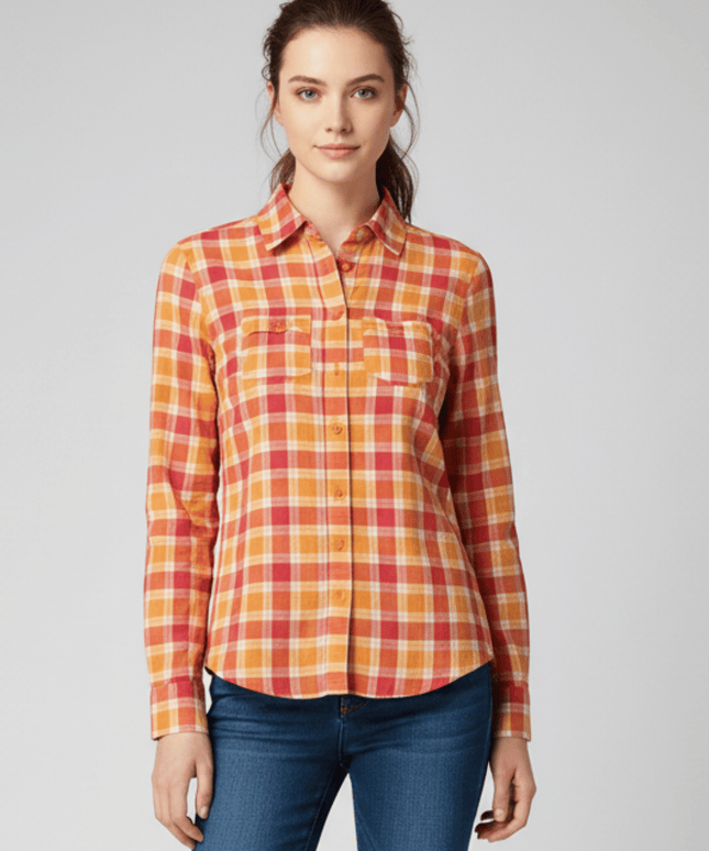 Aeropostale Neon Pink & Orange Long Sleeve Button Down Shirt.