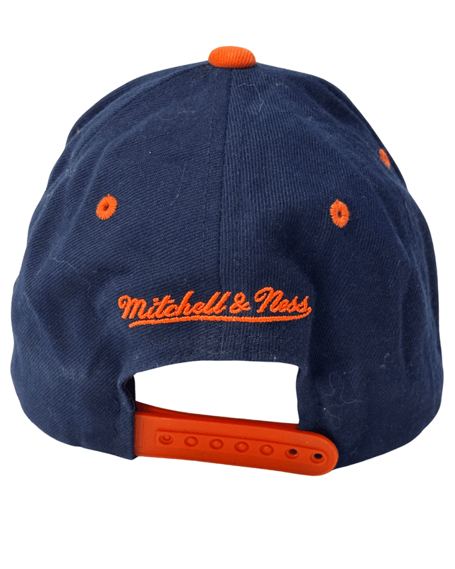 Mitchell & Ness Chicago Bears Navy & Orange Vintage Snapback Cap