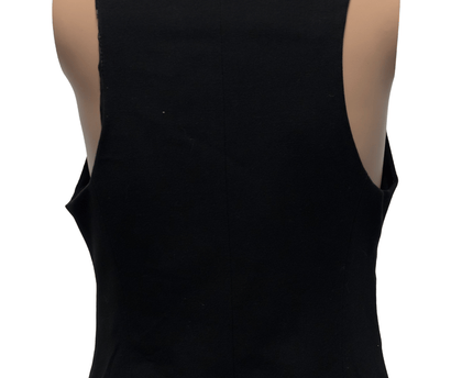 Dorothy Perkins Deep V Black Fitted Tailored Vest