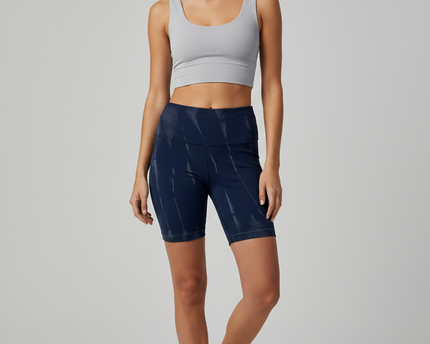 Lululemon Navy Blue Wunder Train High-Rise Athletic Shorts