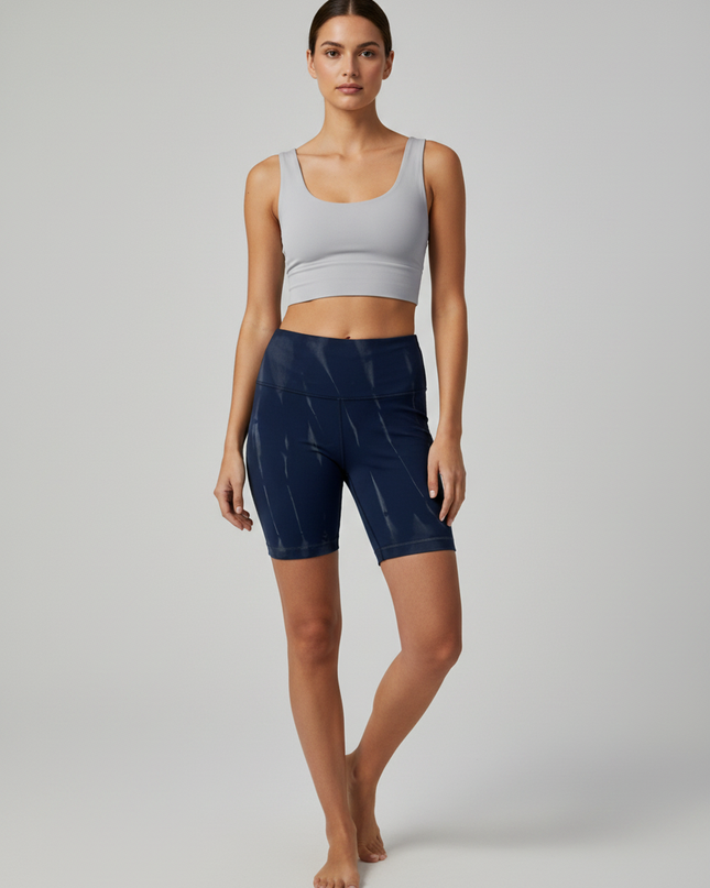 Lululemon Navy Blue Wunder Train High-Rise Athletic Shorts