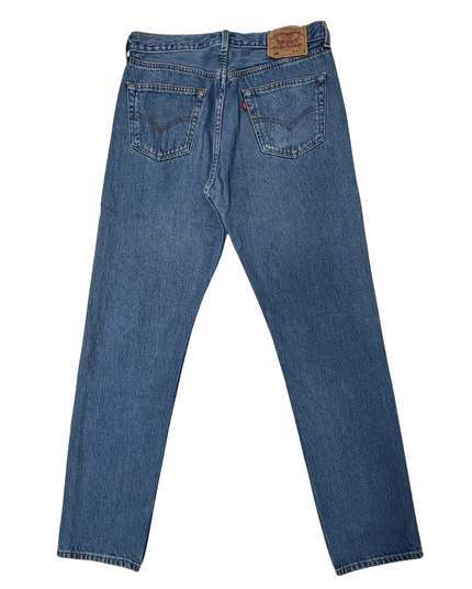 Levi’s 501 Medium Wash Button-Fly Straight Fit Denim Jeans