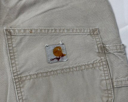 Carhartt Beige Cargo Vintage Distressed Work Pants – S | Waist: 31"