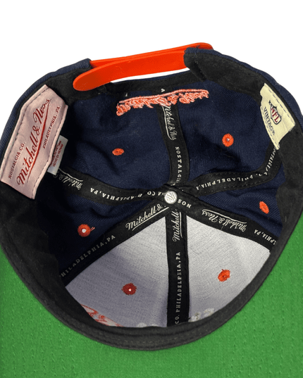 Mitchell & Ness Chicago Bears Navy & Orange Vintage Snapback Cap