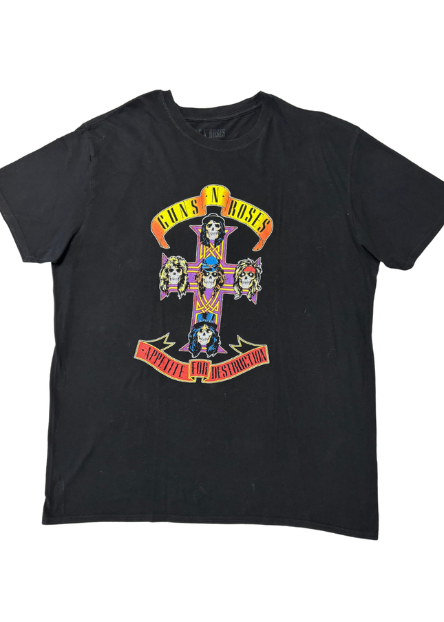 Guns N’ Roses Appetite for Destruction Black Band T-Shirt - XL