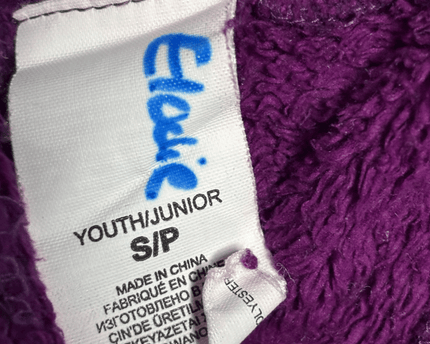 The North Face Youth Fleece Purple Plush Beanie