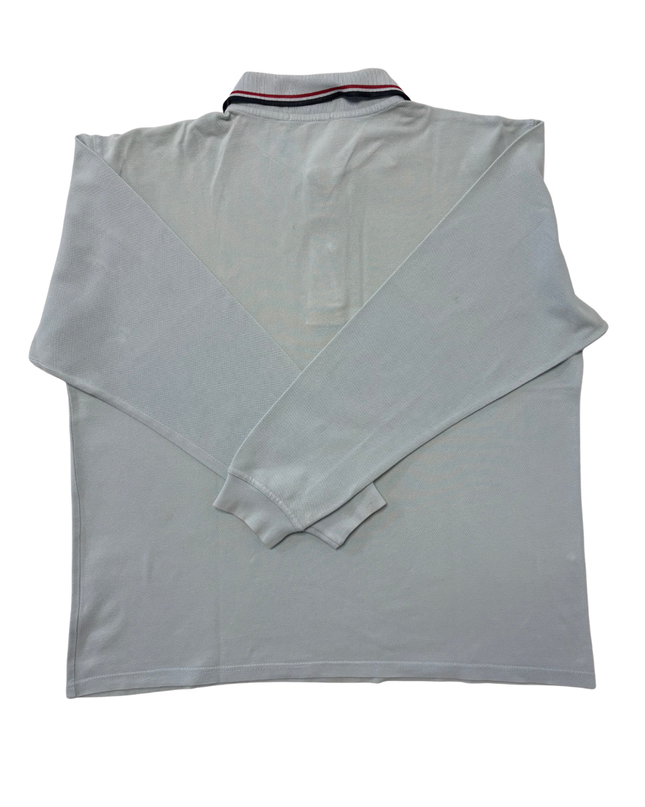 Fred Perry Sky Blue Twin-Tipped Long Sleeve Cotton Piqué Polo - XL