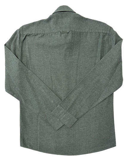 U.S. Polo Assn. Herringbone Textured Olive Green Shirt