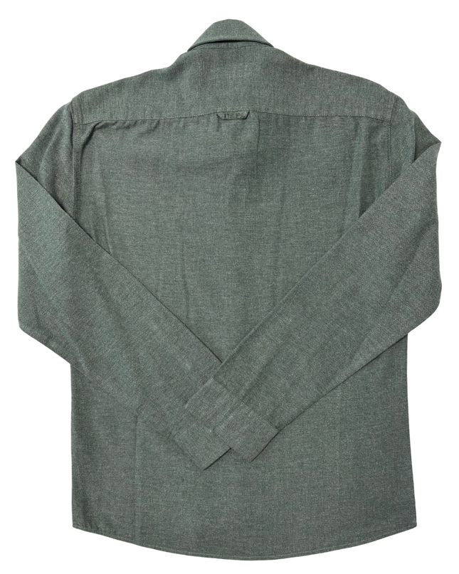U.S. Polo Assn. Herringbone Textured Olive Green Shirt