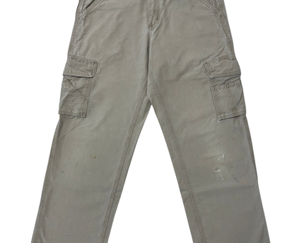 Carhartt Beige Cargo Vintage Distressed Work Pants – S | Waist: 31"