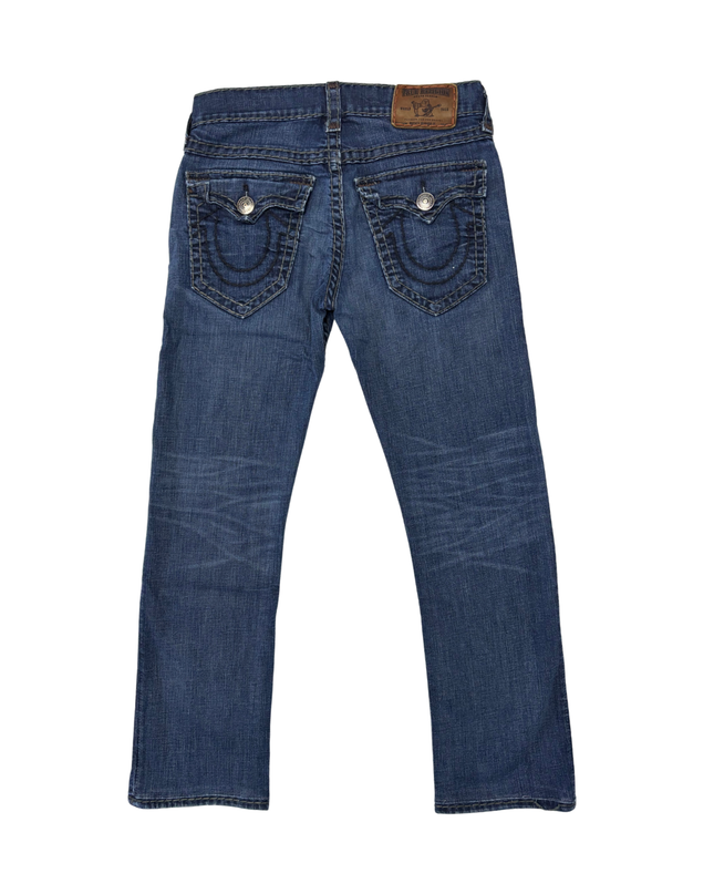 True Religion Flap Pocket Premium Denim Jeans - L | Waist: 34"