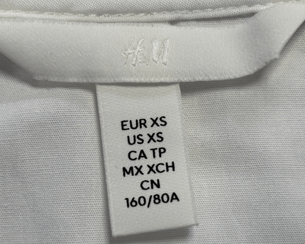 H&M White Broderie Anglaise Eyelet Puff Sleeve Tie-Waist Shirt Dress