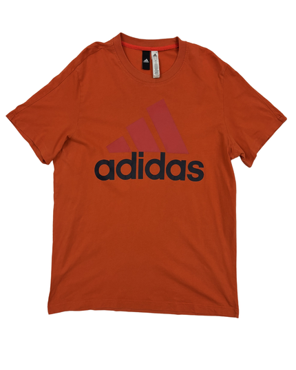 Adidas Core Logo Burnt Orange Graphic T-Shirt - M