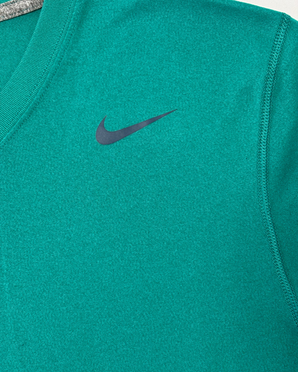 Nike Dri-Fit Teal Green V-Neck Training T-Shirt