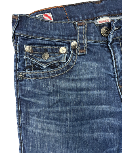 True Religion Flap Pocket Premium Denim Jeans - L | Waist: 34"