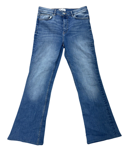 Zara  - Flared Boot-Cut Denim Jeans - L | Waist: 32