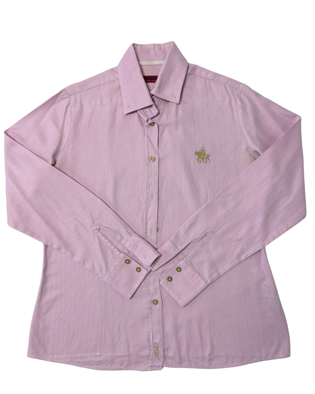 U.S. Polo Assn. Pink Herringbone Long Sleeve Shirt