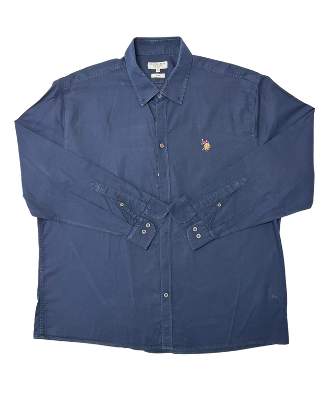 U.S. Polo Assn. Navy Blue Slim Fit Shirt