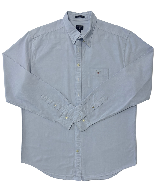 GANT Light Blue Oxford Regular Fit Button-Down Shirt