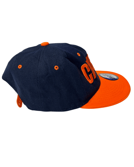 Snapback Chicago Navy & Orange Flat Brim Cap