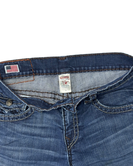 True Religion Flap Pocket Premium Denim Jeans - L | Waist: 34"